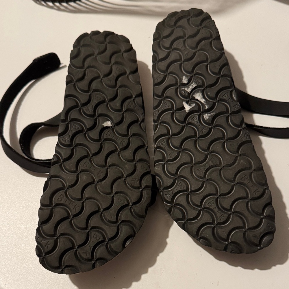 Birkenstock Black Strappy Leather Sandals - Picture 5 of 5